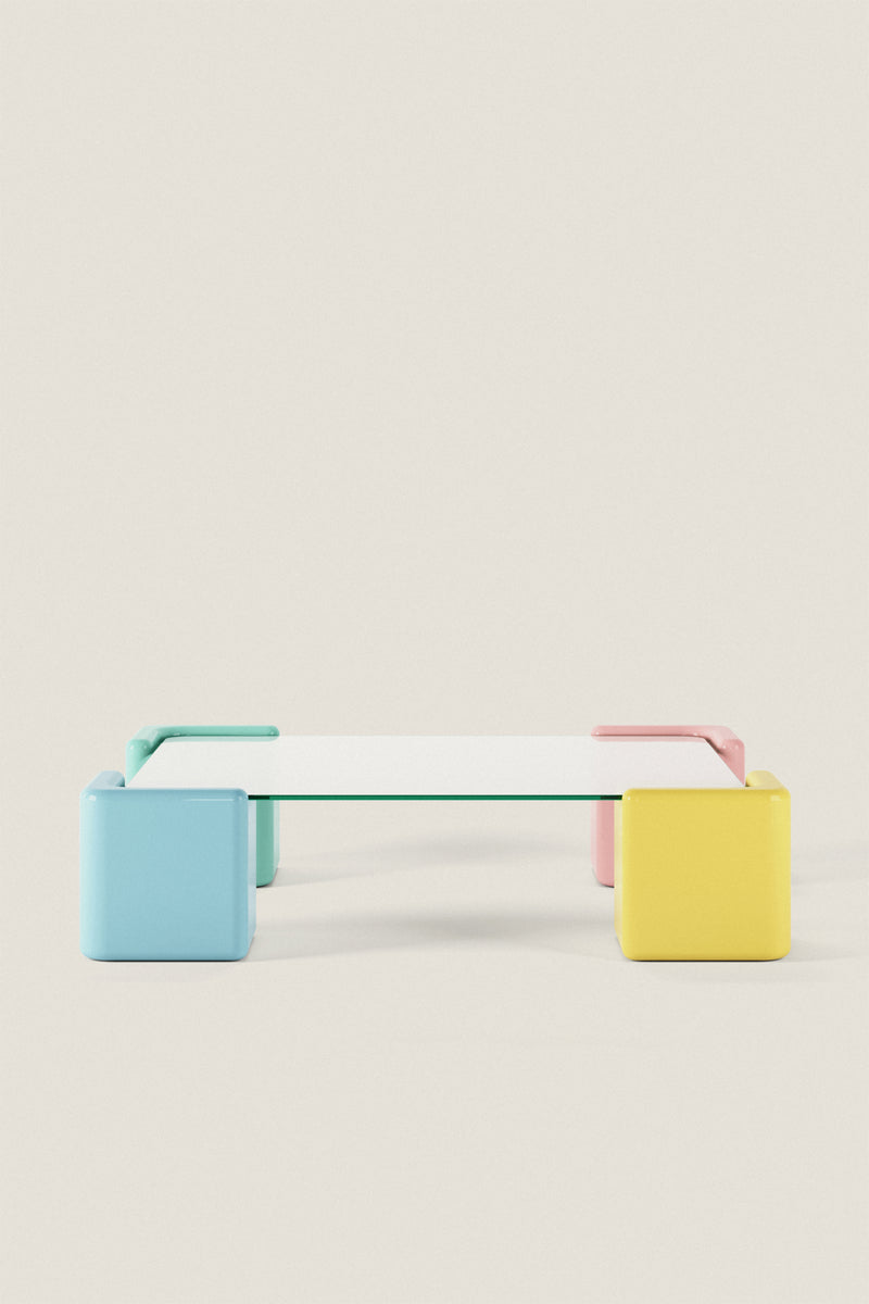 Pixel Coffee Table – Playful Color, Modern Edge