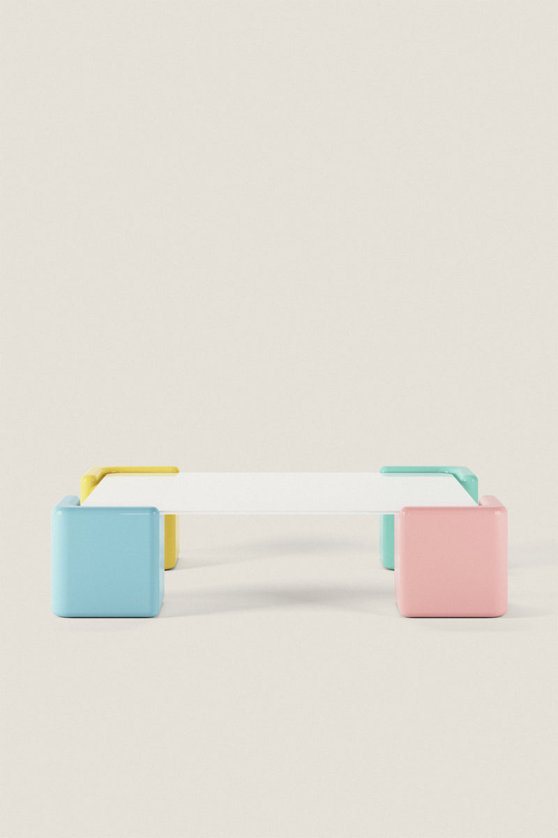Pixel Coffee Table – Playful Color, Modern Edge