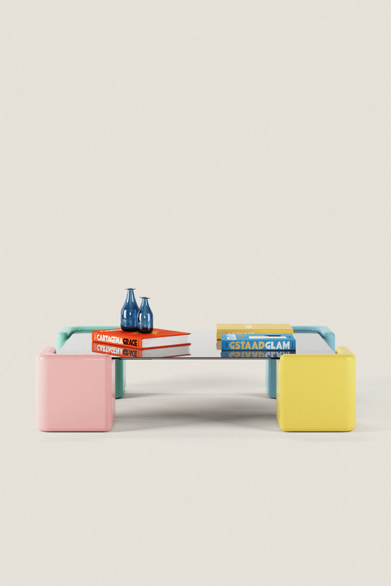 Pixel Coffee Table – Playful Color, Modern Edge