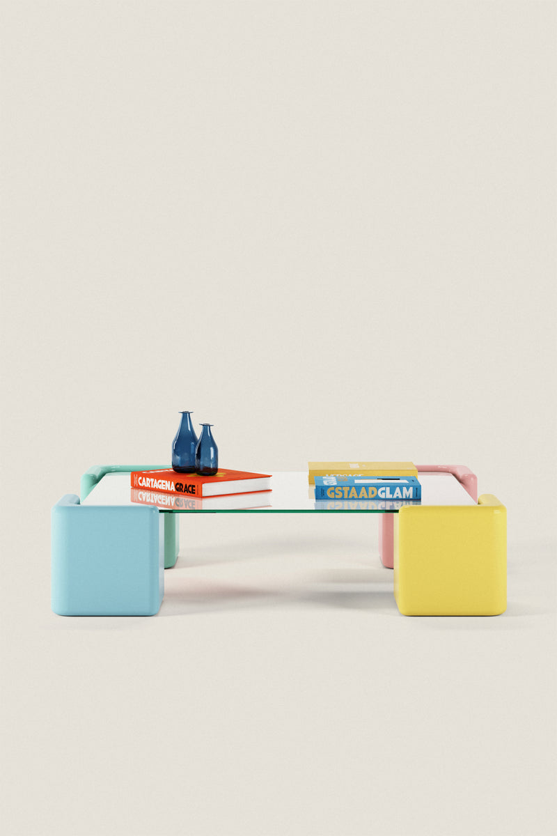 Pixel Coffee Table – Playful Color, Modern Edge