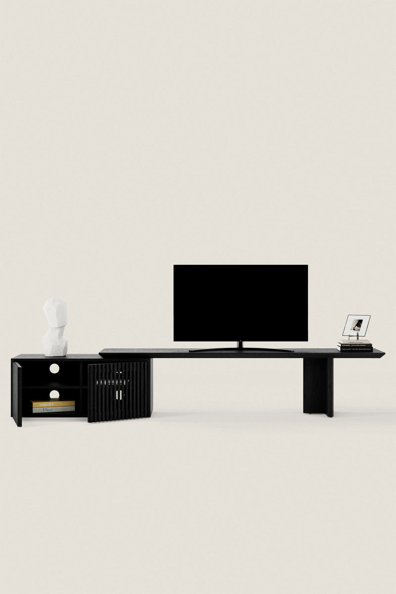 Wood Ext TV Unit – Modular Form, Modern Balance