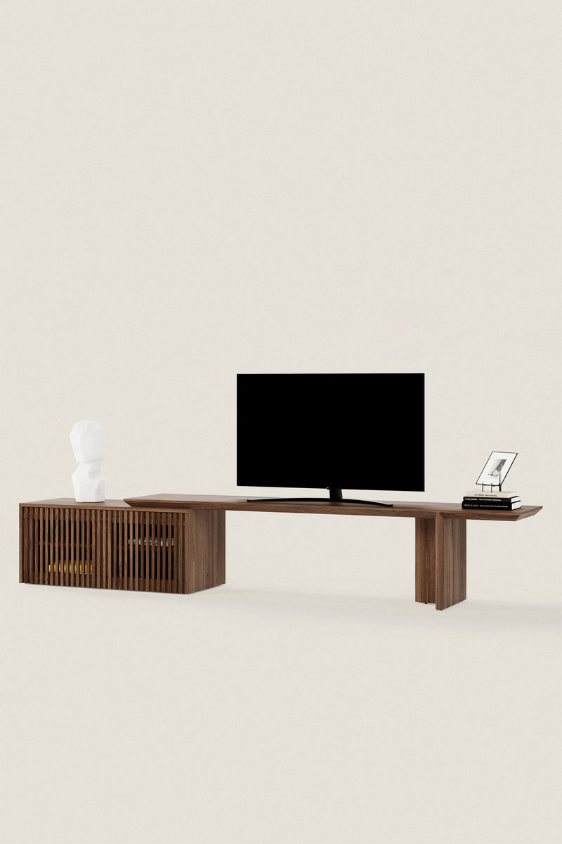 Wood Ext TV Unit – Modular Form, Modern Balance