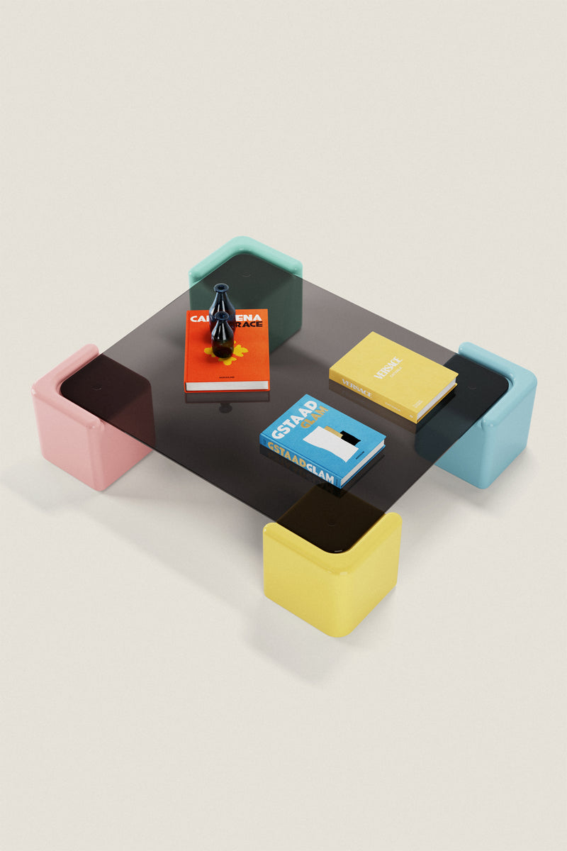 Pixel Coffee Table – Playful Color, Modern Edge