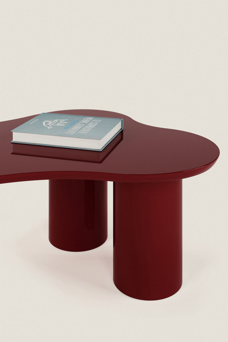 LIBON Burgundy Coffee Table