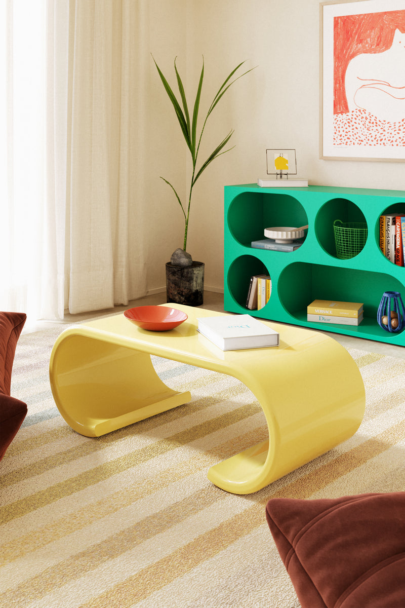 Loop Coffee Table – Playful Curves, Modern Charm