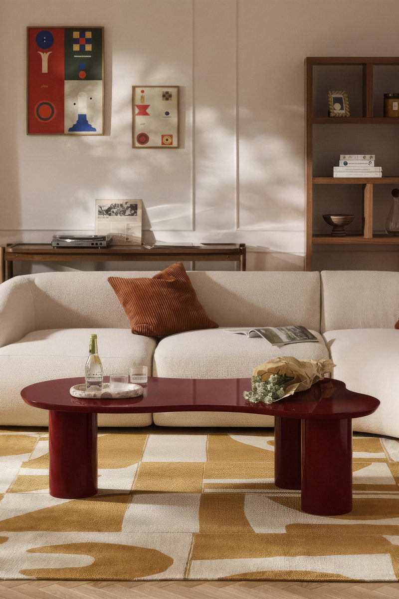 LIBON Burgundy Coffee Table
