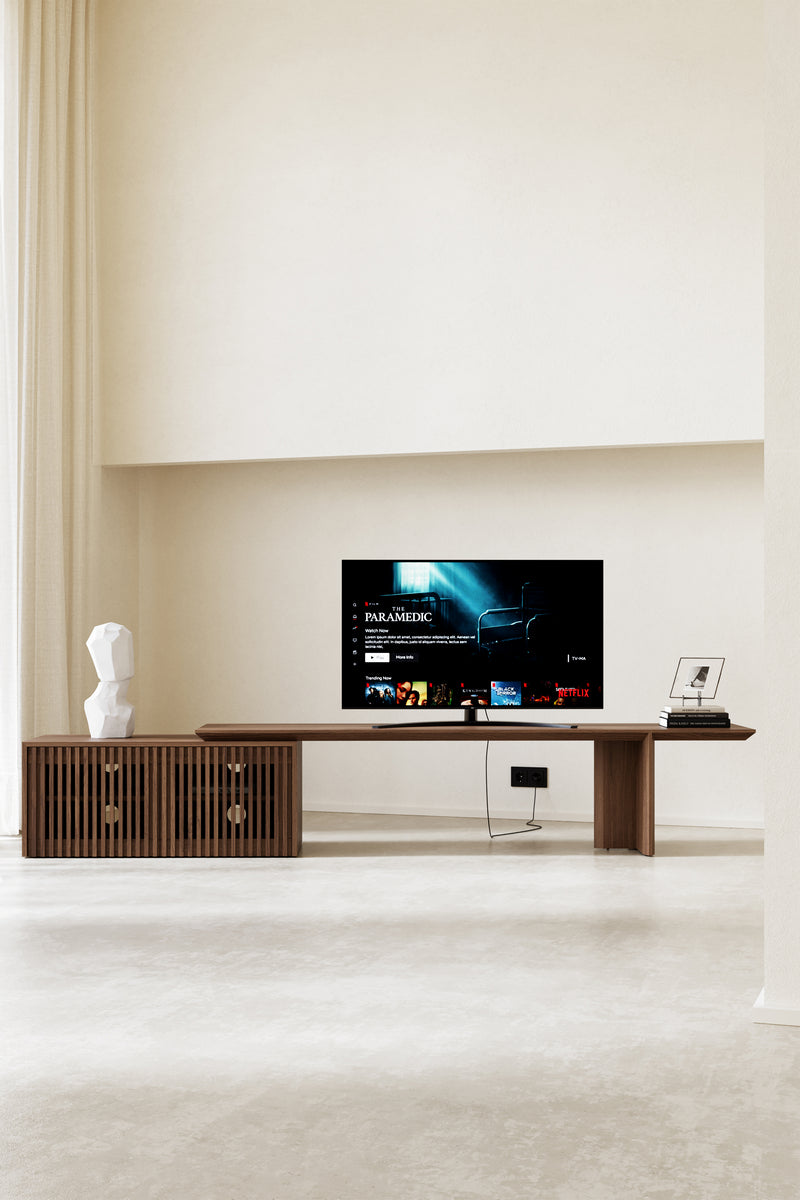 Wood Ext TV Unit – Modular Form, Modern Balance