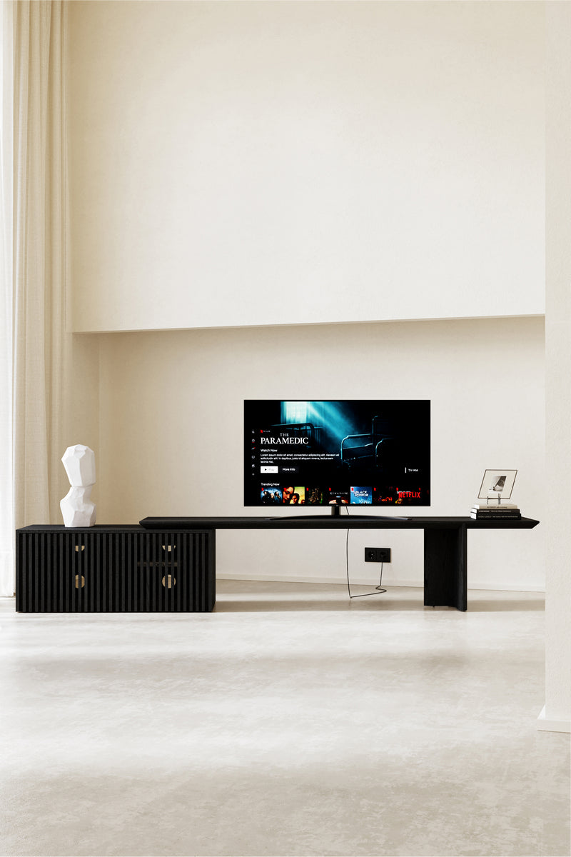 Wood Ext TV Unit – Modular Form, Modern Balance