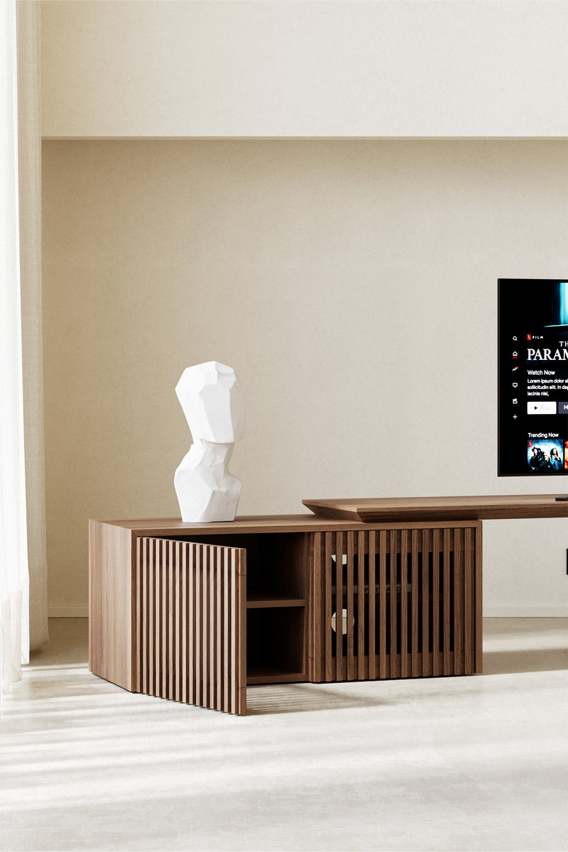 Wood Ext TV Unit – Modular Form, Modern Balance