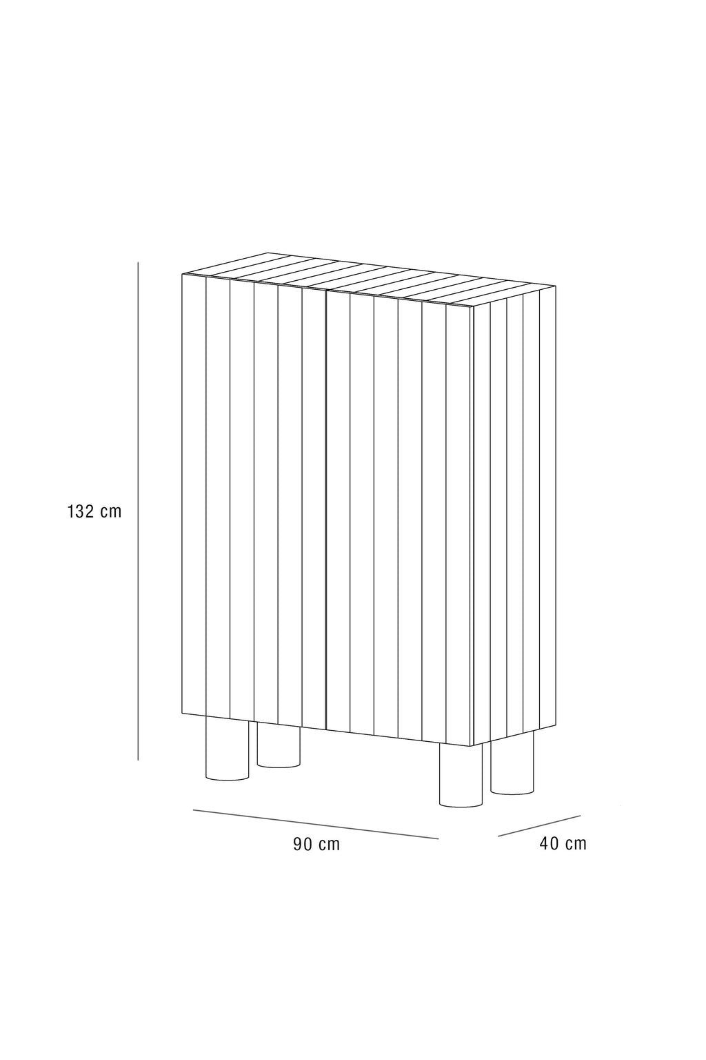 Post Storage Cabinet – Sleek Lines, Smart Storage