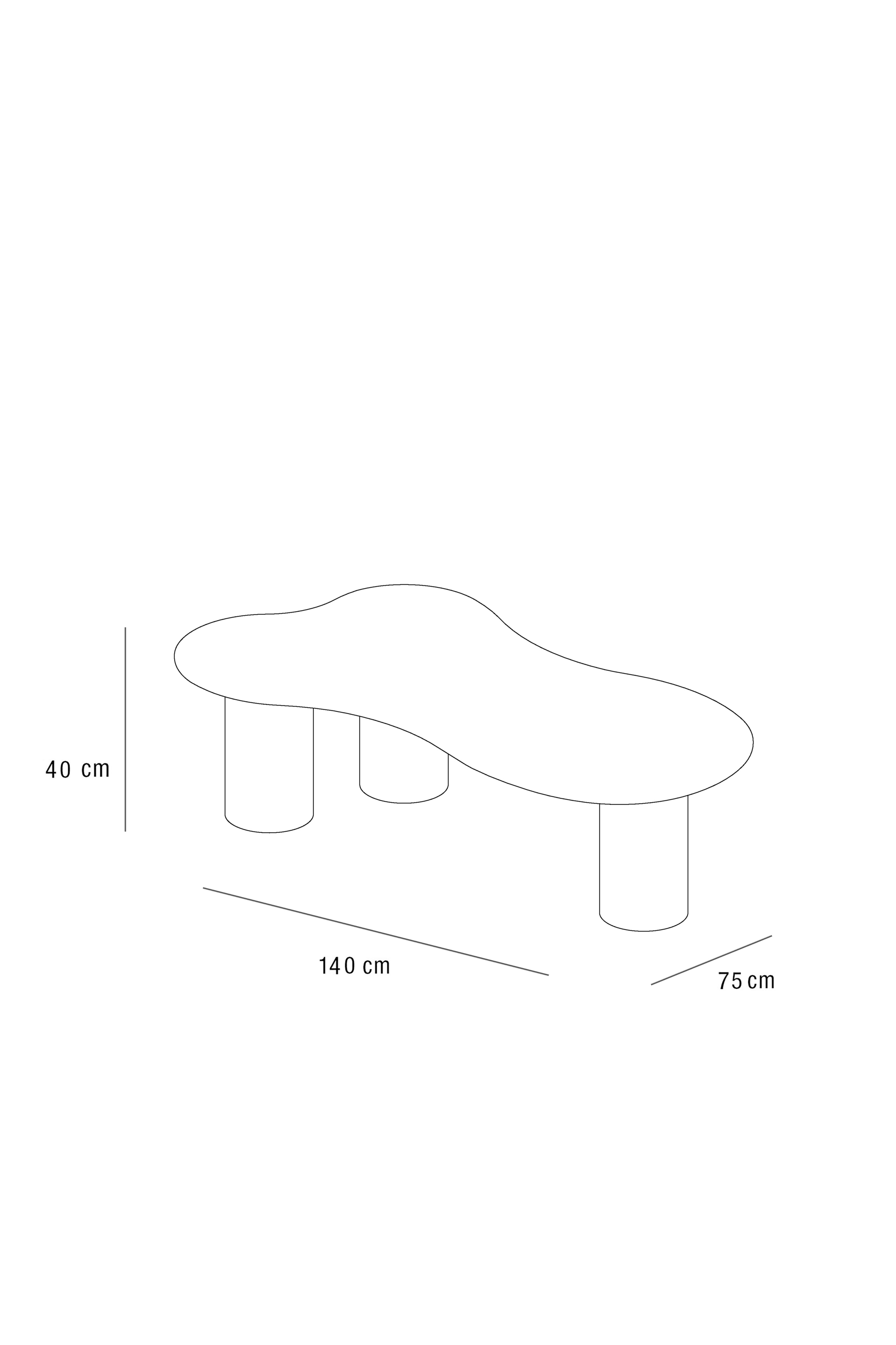 LIBON Burgundy Coffee Table