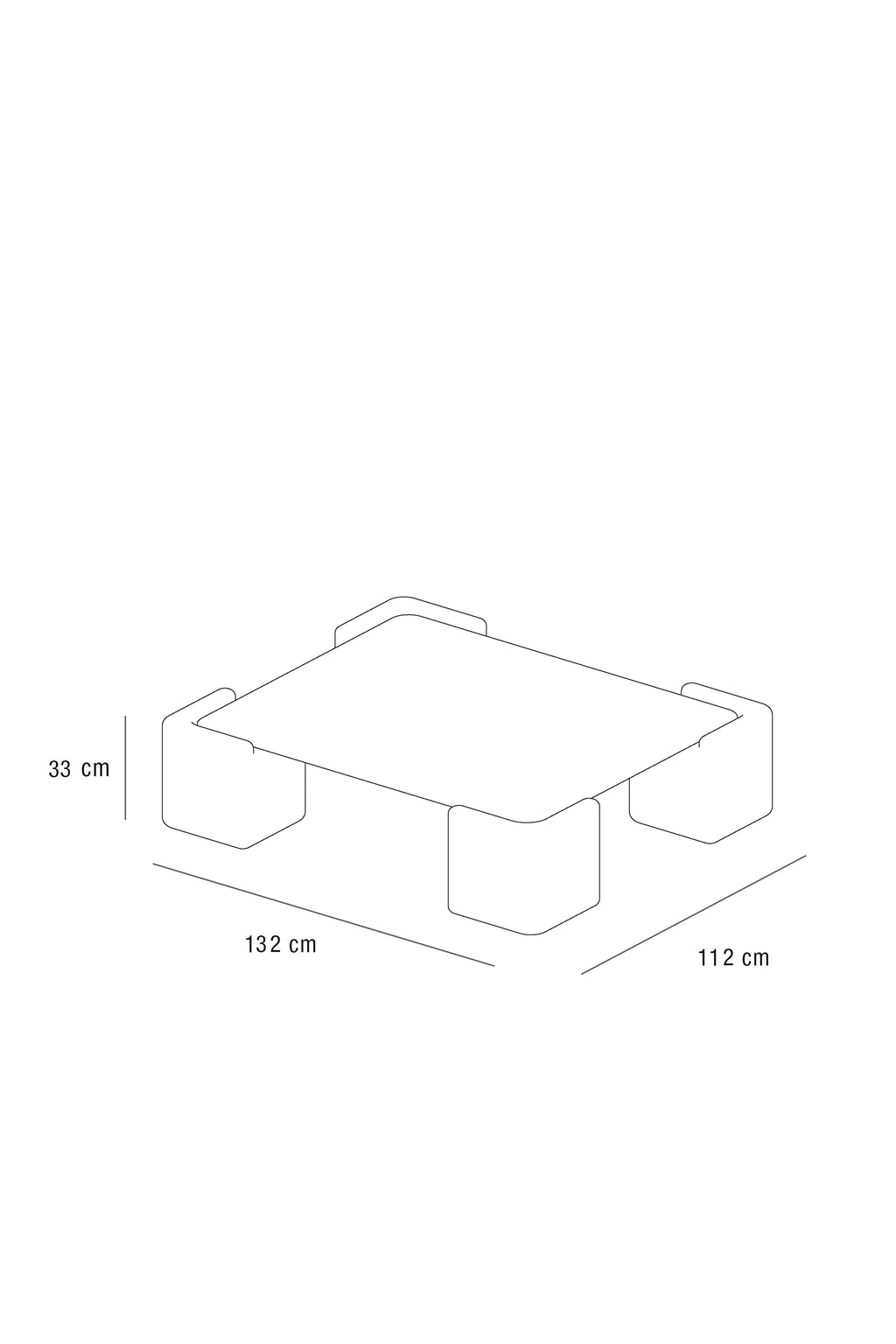 Pixel Coffee Table – Playful Color, Modern Edge