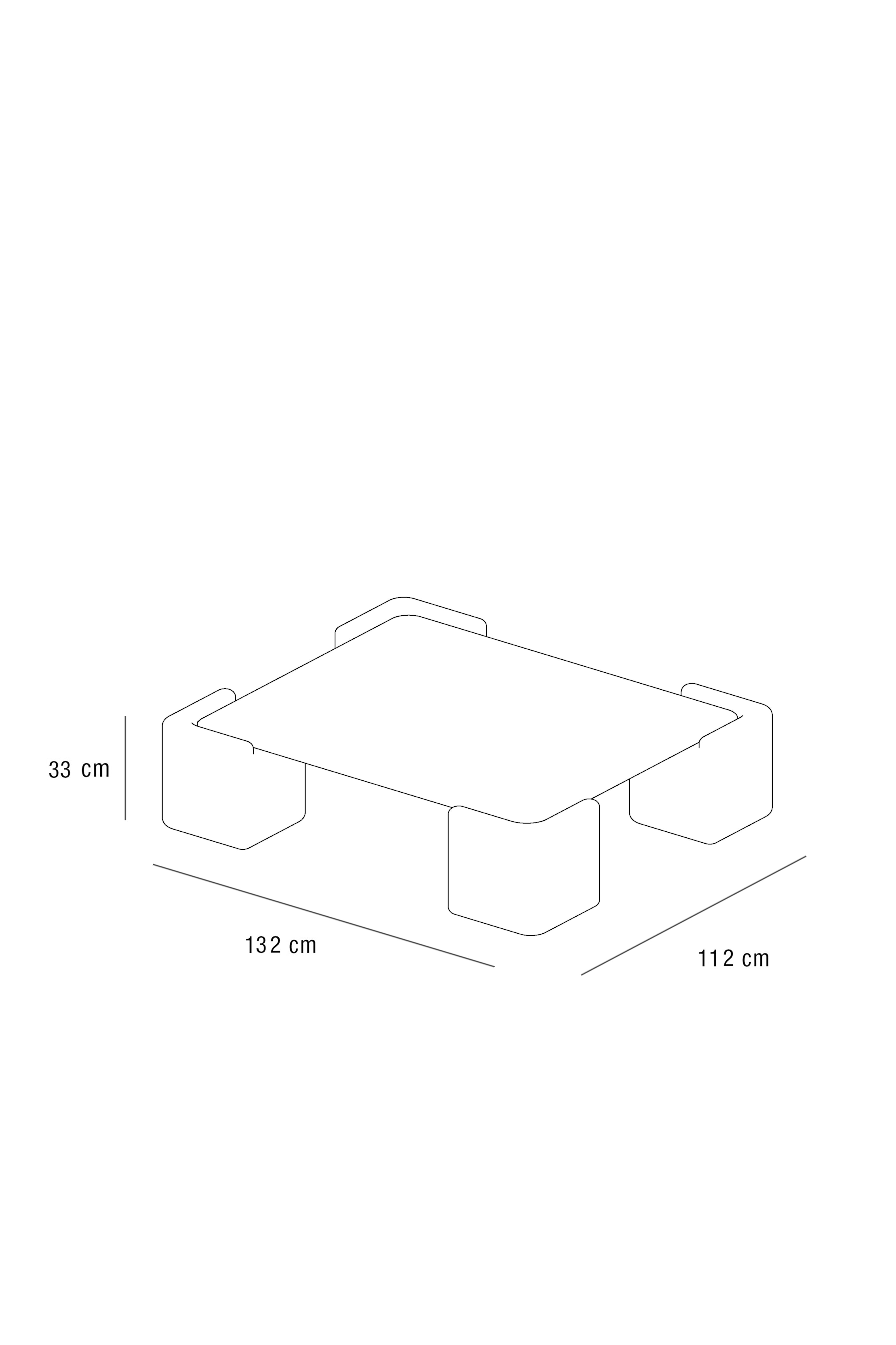 Pixel Coffee Table – Playful Color, Modern Edge