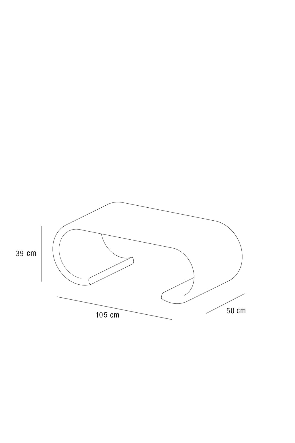 Loop Coffee Table – Playful Curves, Modern Charm