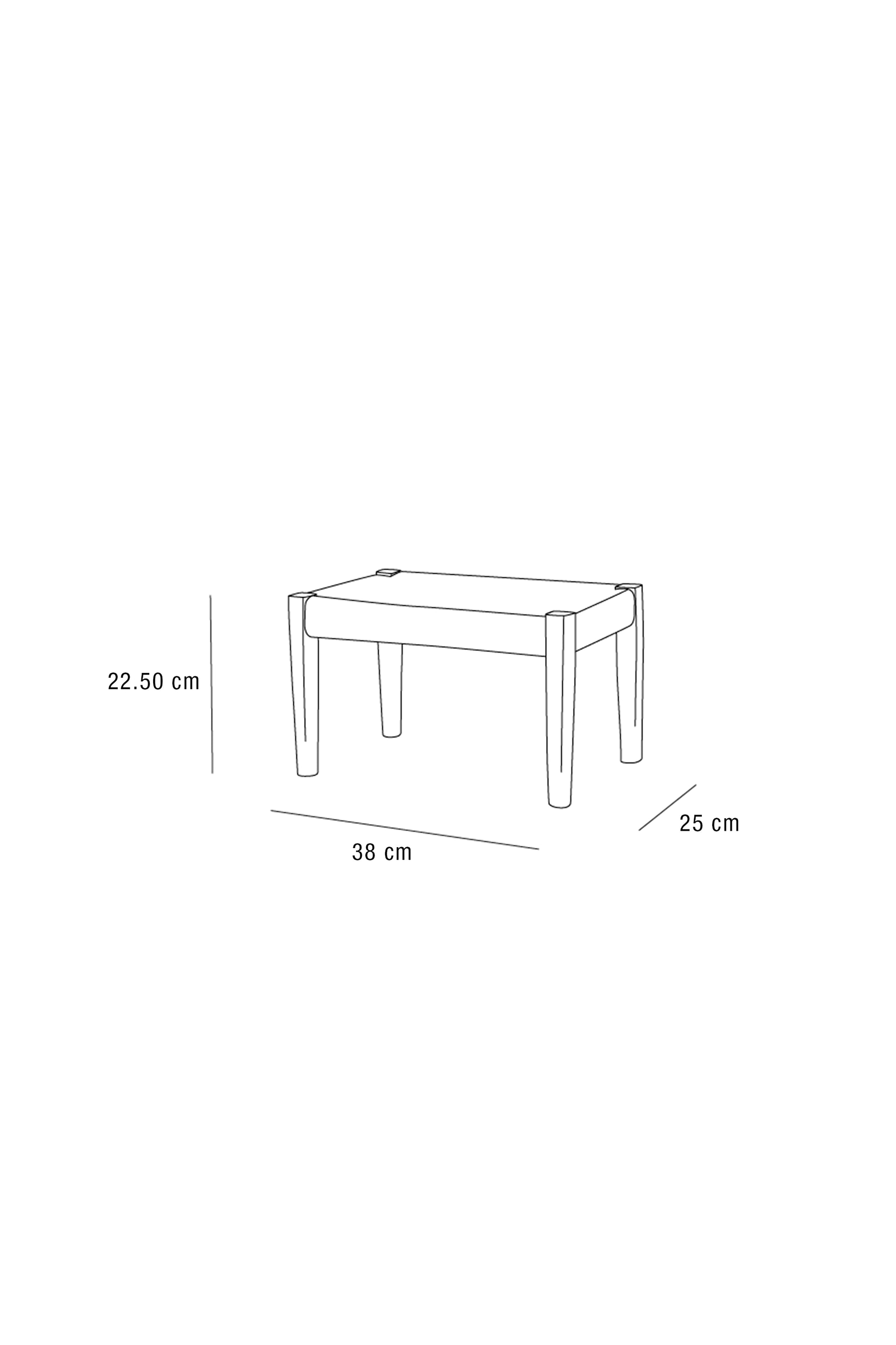 Oak & Seagrass Mini Stool – Crafted for Simplicity